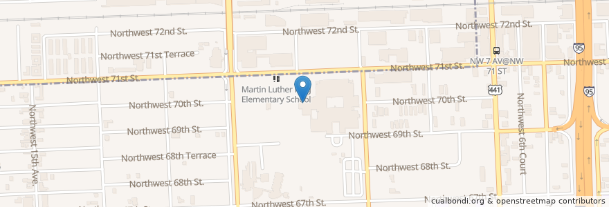 Mapa de ubicacion de Miami Lakes Educational Center en Estados Unidos Da América, Flórida, Condado De Miami-Dade, Miami.
