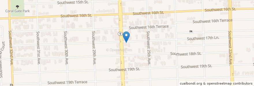 Mapa de ubicacion de Little Shaver Number 1 Jose Marti School en アメリカ合衆国, フロリダ州, マイアミ・デイド郡, マイアミ.