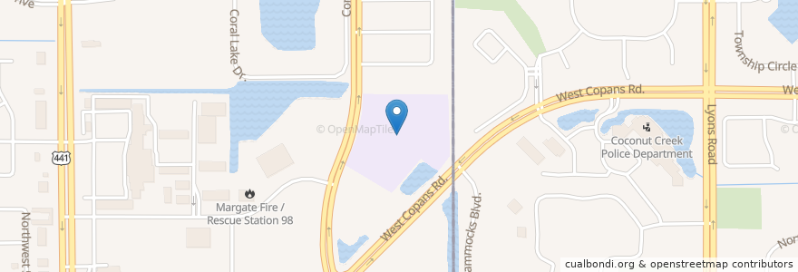 Mapa de ubicacion de Liberty Elementary School en United States, Florida, Broward County, Margate.