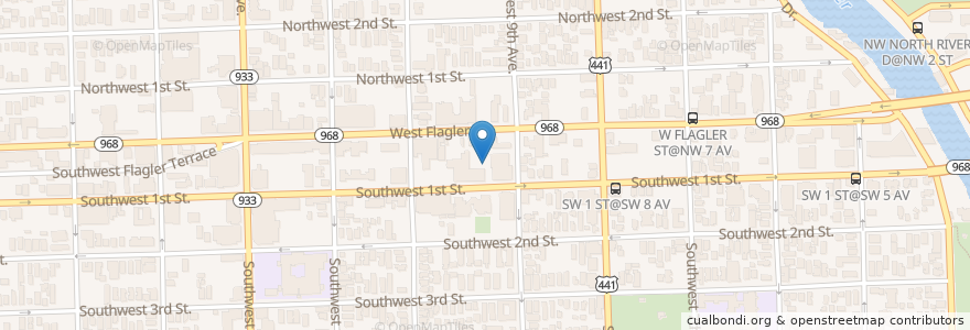 Mapa de ubicacion de Little Havana 2nd Campus en Amerika Syarikat, Florida, Miami-Dade County, Miami.