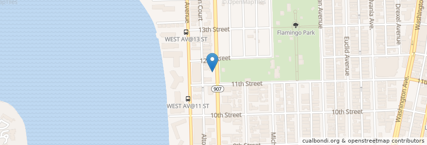 Mapa de ubicacion de Landow Preschool en United States, Florida, Miami-Dade County, Miami Beach.