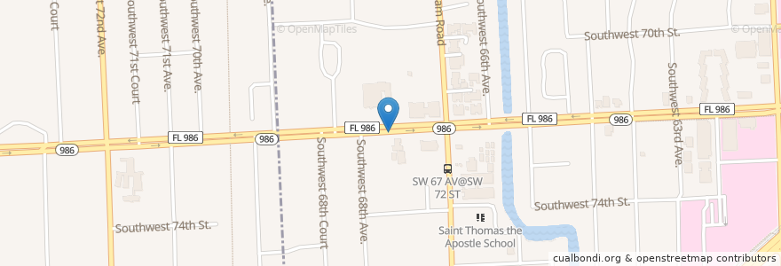 Mapa de ubicacion de Happi Tymes Kindergarten en Соединённые Штаты Америки, Флорида, Майами-Дейд, South Miami.