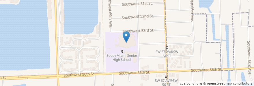 Mapa de ubicacion de District Instructional Center 9 en Verenigde Staten, Florida, Miami-Dade County.