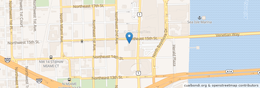 Mapa de ubicacion de District Instructional Center C en Amerika Birleşik Devletleri, Florida, Miami-Dade County, Miami.