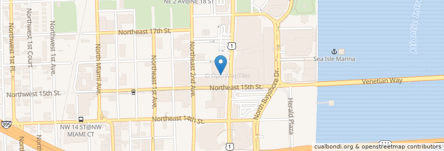 Mapa de ubicacion de District Instructional Center M en Amerika Birleşik Devletleri, Florida, Miami-Dade County, Miami.