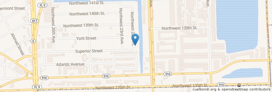 Mapa de ubicacion de Earlene Dorsett Academy en Verenigde Staten, Florida, Miami-Dade County, Opa-Locka.