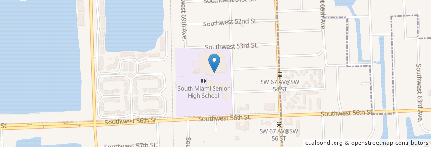 Mapa de ubicacion de District Instructional Center 10 en Stati Uniti D'America, Florida, Contea Di Miami-Dade.