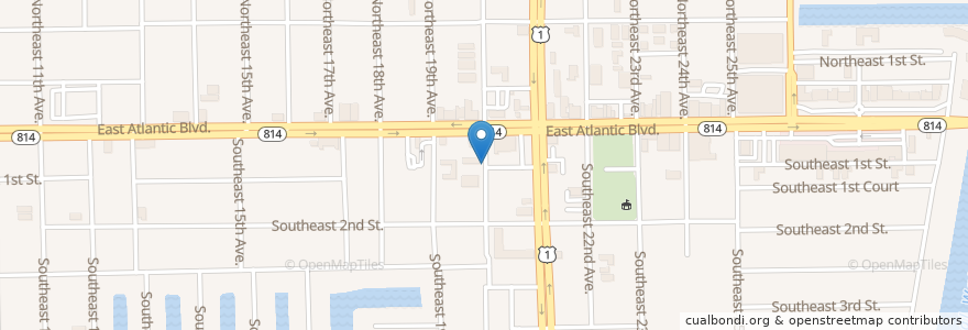 Mapa de ubicacion de Broward Children's Center North en Stati Uniti D'America, Florida, Broward County, Pompano Beach.