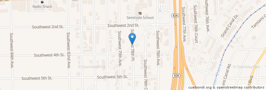 Mapa de ubicacion de Capulatos Felices Day School en United States, Florida, Miami-Dade County.