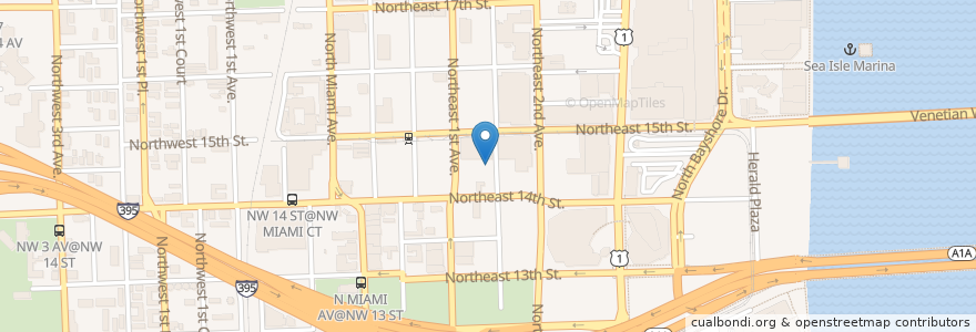 Mapa de ubicacion de Applied Technology School en Verenigde Staten, Florida, Miami-Dade County, Miami.