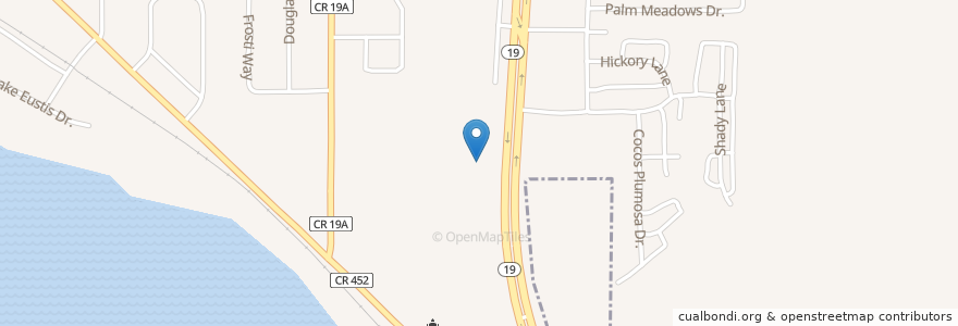 Mapa de ubicacion de First Church of God en Amerika Syarikat, Florida, Lake County.
