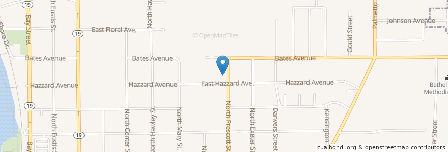 Mapa de ubicacion de Mount Zion Primitive Baptist Church en Соединённые Штаты Америки, Флорида, Lake County.