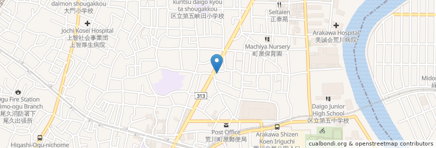 Mapa de ubicacion de なかむら歯科クリニック en 日本, 東京都.