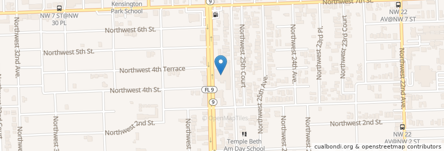 Mapa de ubicacion de Jose Marti Post Office en 미국, 플로리다주, 마이애미데이드 군, 마이애미.