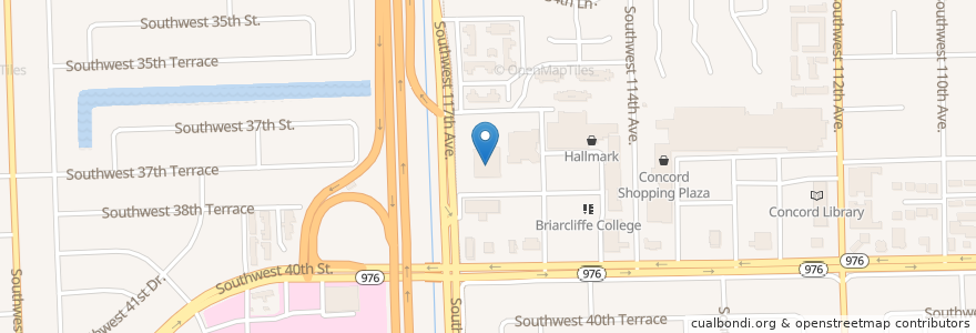 Mapa de ubicacion de Olympia Heights Post Office en Соединённые Штаты Америки, Флорида, Майами-Дейд.