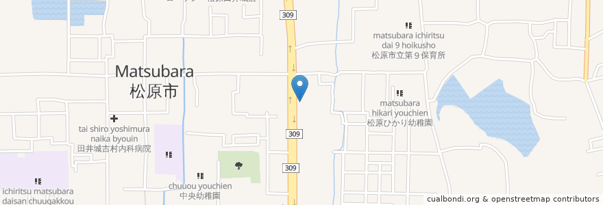 Mapa de ubicacion de 松原市 en Japan, Präfektur Osaka, 松原市.
