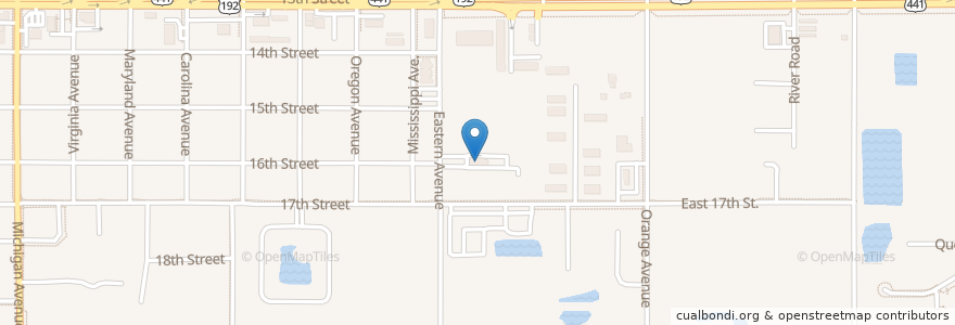 Mapa de ubicacion de Souls Harvest Church en United States, Florida, Osceola County, Saint Cloud.