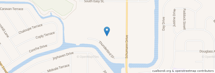 Mapa de ubicacion de Calvary Baptist Church en Stati Uniti D'America, Florida, Indian River County, Sebastian.