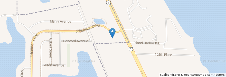 Mapa de ubicacion de Trinity Lutheran Church en Estados Unidos De América, Florida, Indian River County.