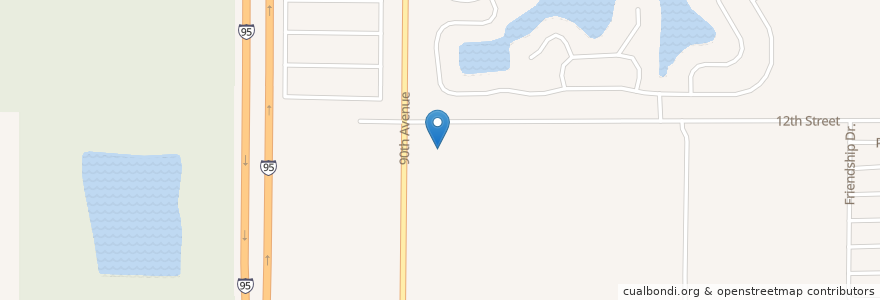 Mapa de ubicacion de Calvary Baptist Church en United States, Florida, Indian River County.