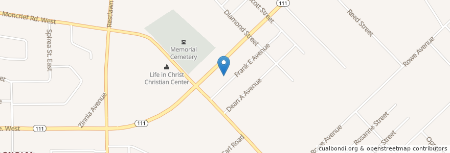 Mapa de ubicacion de Greater New Mount Lilla Baptist Church en États-Unis D'Amérique, Floride, Comté De Duval, Jacksonville.
