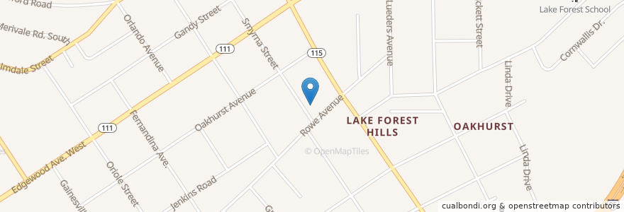 Mapa de ubicacion de Greater Refuge Temple en 미국, 플로리다주, Duval County, 잭슨빌.