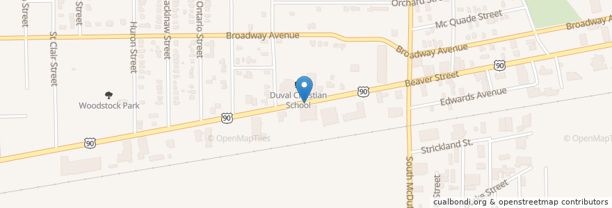 Mapa de ubicacion de Harumba Enrichment and Developmental Center en 미국, 플로리다주, Duval County, 잭슨빌.
