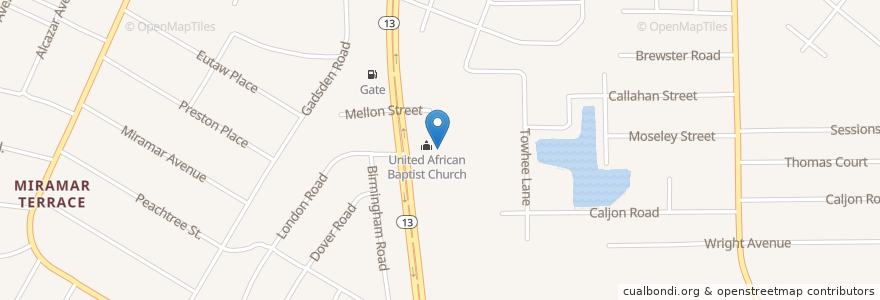 Mapa de ubicacion de Hendricks Avenue Baptist Church en Соединённые Штаты Америки, Флорида, Дувал, Джэксонвилл.
