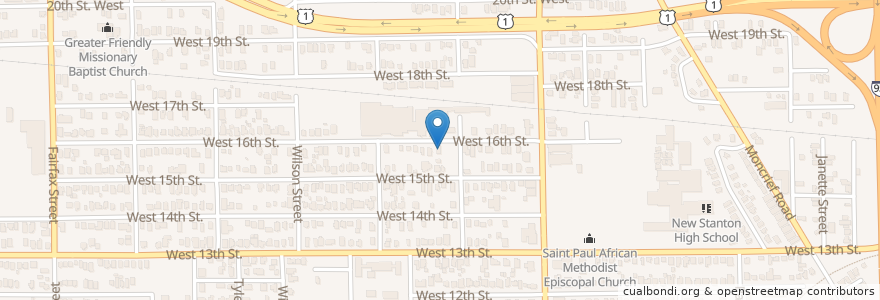 Mapa de ubicacion de House of Deliverance Church en Amerika Syarikat, Florida, Duval County, Jacksonville.