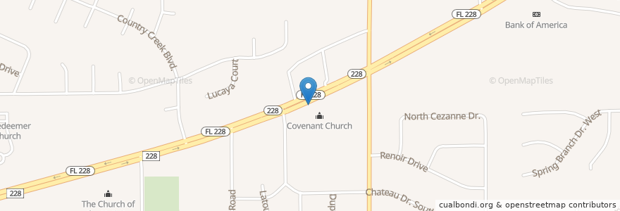 Mapa de ubicacion de Iglesia Presbiteriana Nueva Esperanza en 미국, 플로리다주, Duval County, 잭슨빌.