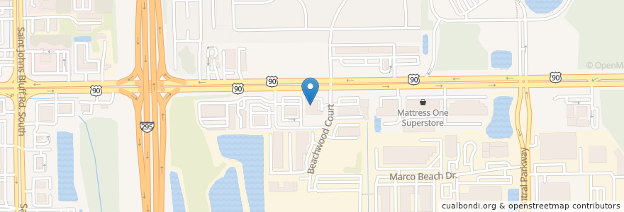 Mapa de ubicacion de City Bible Church en Verenigde Staten, Florida, Duval County, Jacksonville.
