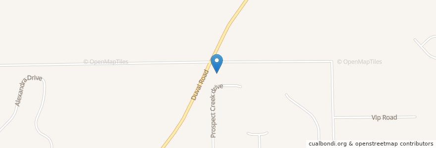 Mapa de ubicacion de Crossroads Baptist Church en Vereinigte Staaten Von Amerika, Florida, Duval County, Jacksonville.