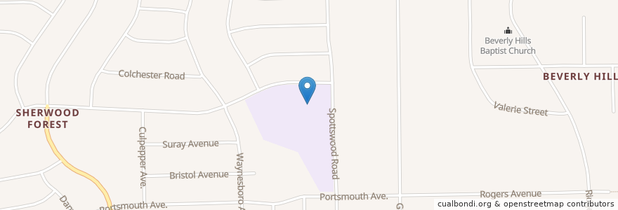 Mapa de ubicacion de Rutledge H Pearson Elementary School en Amerika Syarikat, Florida, Duval County, Jacksonville.