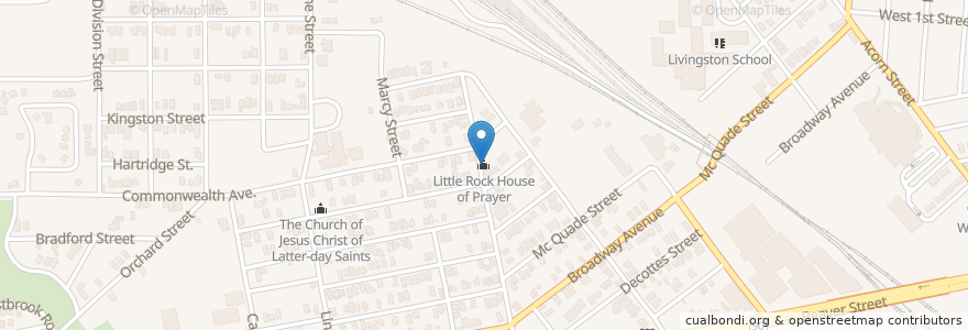 Mapa de ubicacion de Little Rock House of Prayer en Estados Unidos Da América, Flórida, Condado De Duval, Jacksonville.