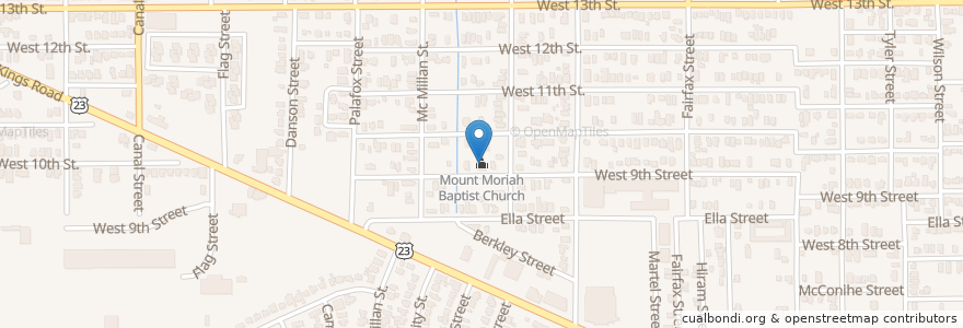 Mapa de ubicacion de Mount Moriah Baptist Church en États-Unis D'Amérique, Floride, Comté De Duval, Jacksonville.