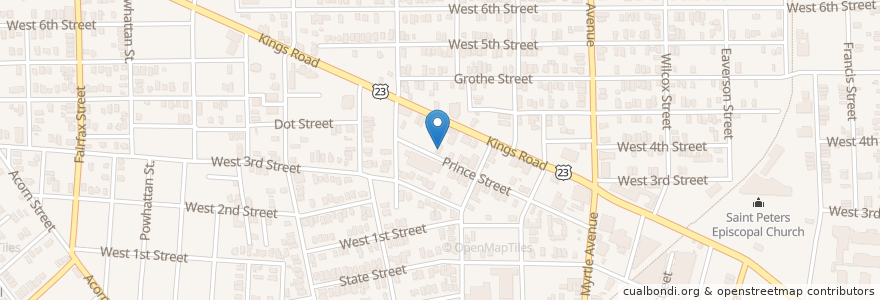 Mapa de ubicacion de Mount Vernon Baptist Church en Amerika Birleşik Devletleri, Florida, Duval County, Jacksonville.