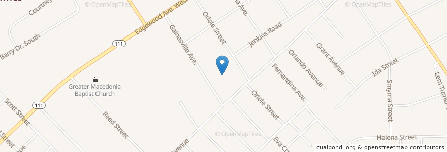 Mapa de ubicacion de Peace Missionary Baptist Church en Amerika Syarikat, Florida, Duval County, Jacksonville.