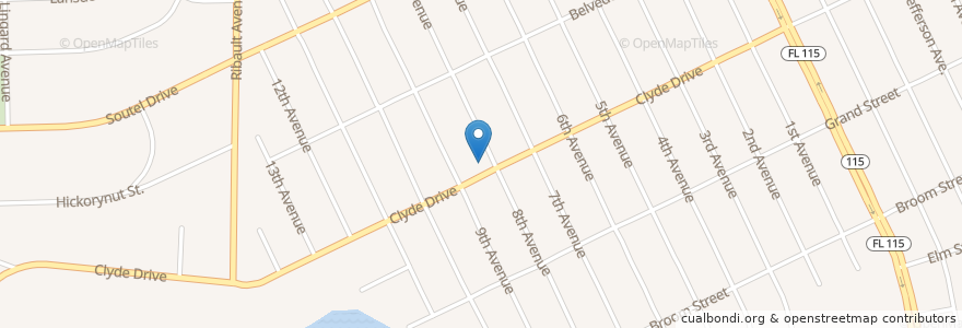 Mapa de ubicacion de Petra Missionary Baptist Church en Estados Unidos De América, Florida, Condado De Duval, Jacksonville.