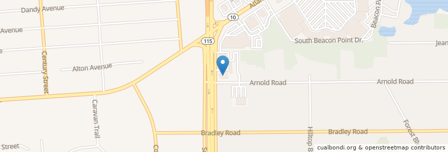 Mapa de ubicacion de Regency Church of God en Amerika Birleşik Devletleri, Florida, Duval County, Jacksonville.