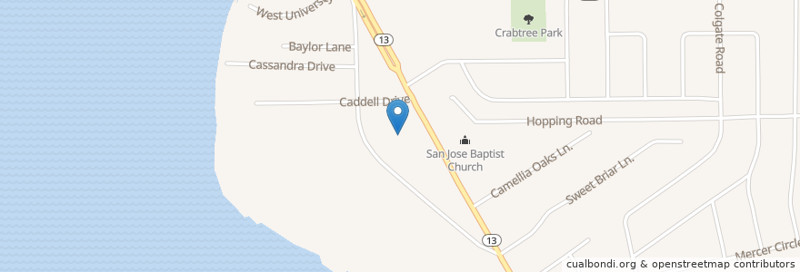 Mapa de ubicacion de San Jose Baptist Church en Amerika Syarikat, Florida, Duval County, Jacksonville.