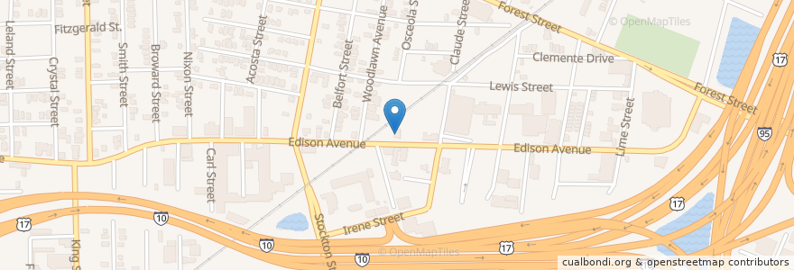 Mapa de ubicacion de Tru-Way Church of the Risen Christ en Amerika Syarikat, Florida, Duval County, Jacksonville.