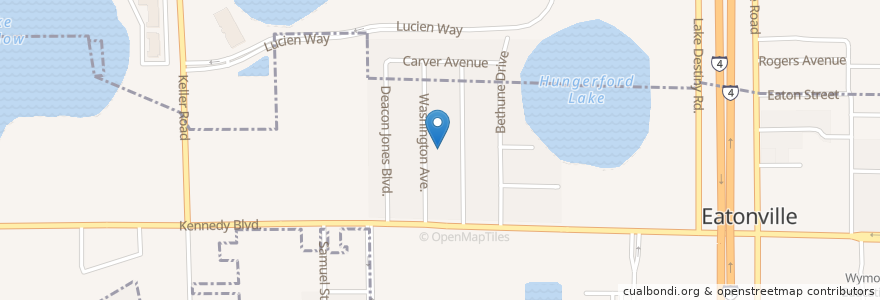 Mapa de ubicacion de Redeeming Light Center Church en Amerika Birleşik Devletleri, Florida, Orange County, Maitland, Eatonville.