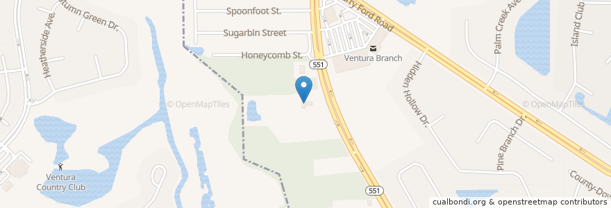 Mapa de ubicacion de Bethel Baptist Church en United States, Florida, Orange County, Orlando.