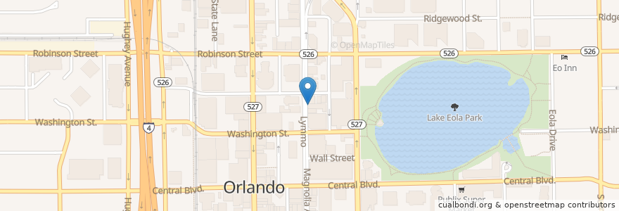 Mapa de ubicacion de Lake Eola Charter School en Amerika Syarikat, Florida, Orange County, Orlando.