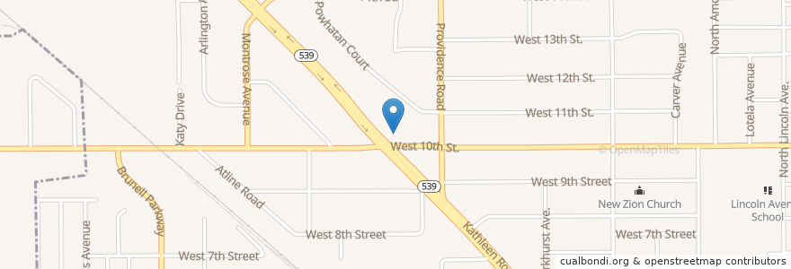 Mapa de ubicacion de Revival Center Outreach Ministry en ایالات متحده آمریکا, فلوریدا, Polk County, Lakeland.