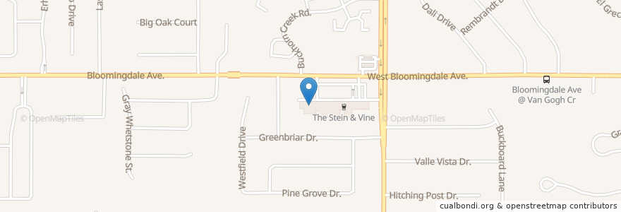 Mapa de ubicacion de Bloomingdale Post Office en États-Unis D'Amérique, Floride, Hillsborough County.