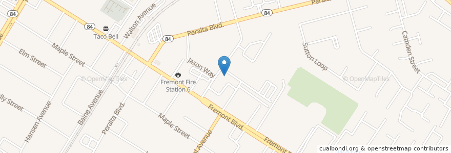 Mapa de ubicacion de Holy Spirit School en États-Unis D'Amérique, Californie, Comté D'Alameda, Fremont.
