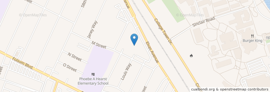 Mapa de ubicacion de Saint Francis Catholic High School en United States, California, Sacramento County, Sacramento.