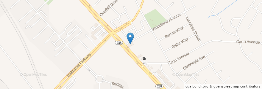Mapa de ubicacion de Valle Vista School en Amerika Syarikat, California, Alameda County, Hayward.