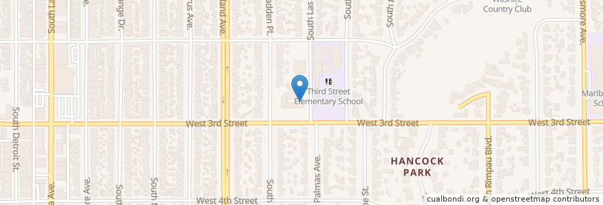 Mapa de ubicacion de Art Center School en 미국, 캘리포니아주, Los Angeles County, 로스앤젤레스.